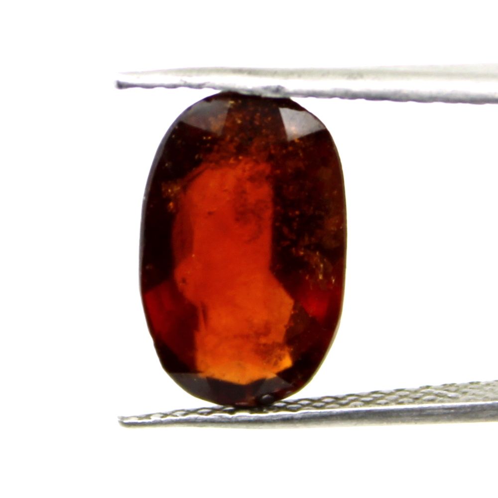 Certified 4.68Ct Natural GOMEDH Garnet Hessonite Garnet Oval Faceted Loose Gems