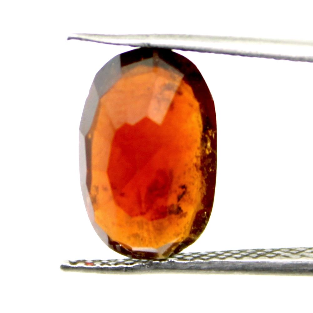Certified 4.68Ct Natural GOMEDH Garnet Hessonite Garnet Oval Faceted Loose Gems