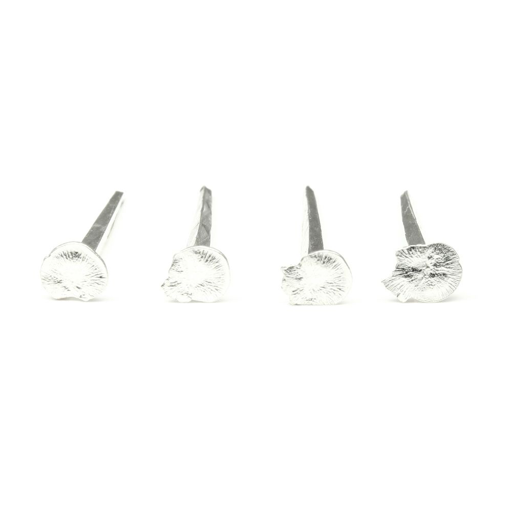 4 Pc Set Pure Silver Nails chandi ka kil for lal kitab remedies