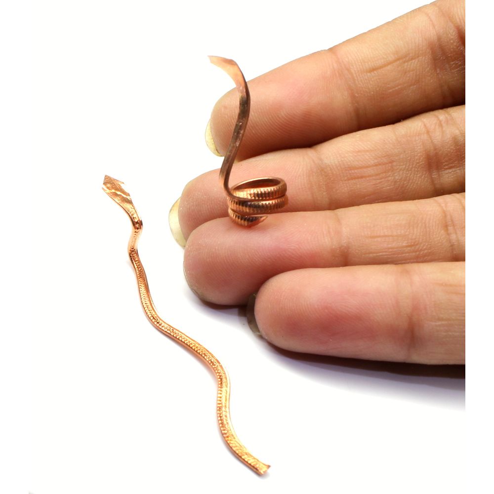 Pure Copper Nag Nagin joda pair for Snake nag dosh remedies & pooja
