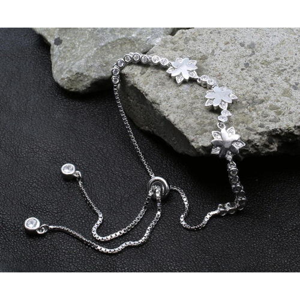Trendy CZ 925 Sterling Silver Bracelet