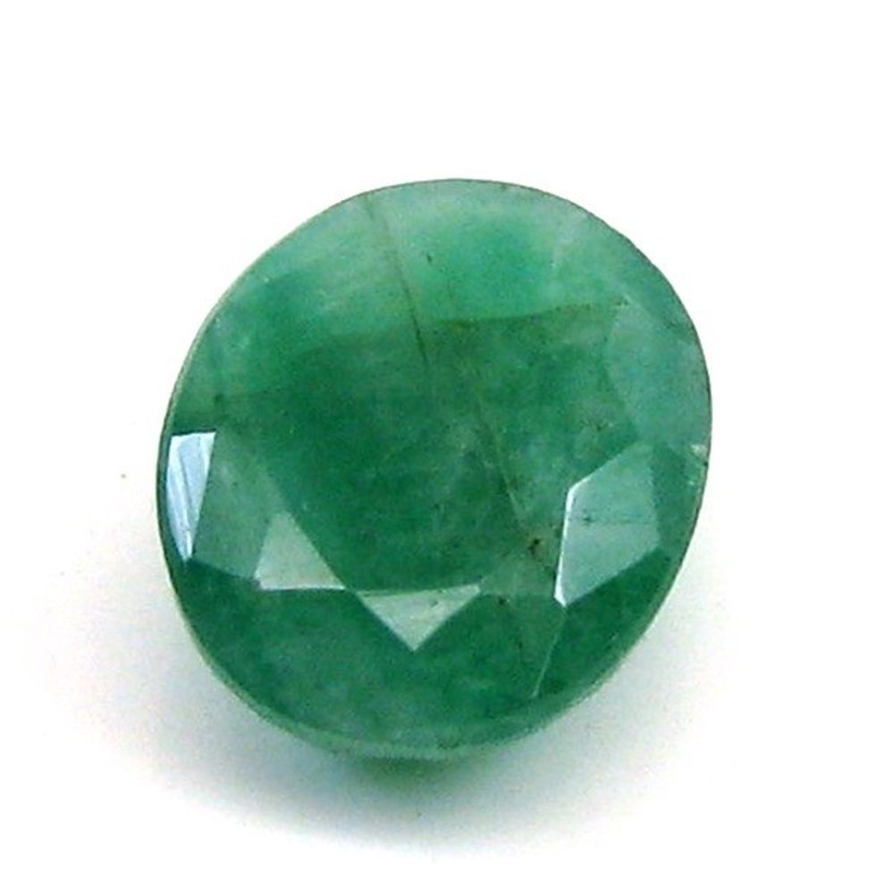 Certified 2.45Ct Natural Green Emerald Oval (Panna) Oval Cut Loose Gemstone
