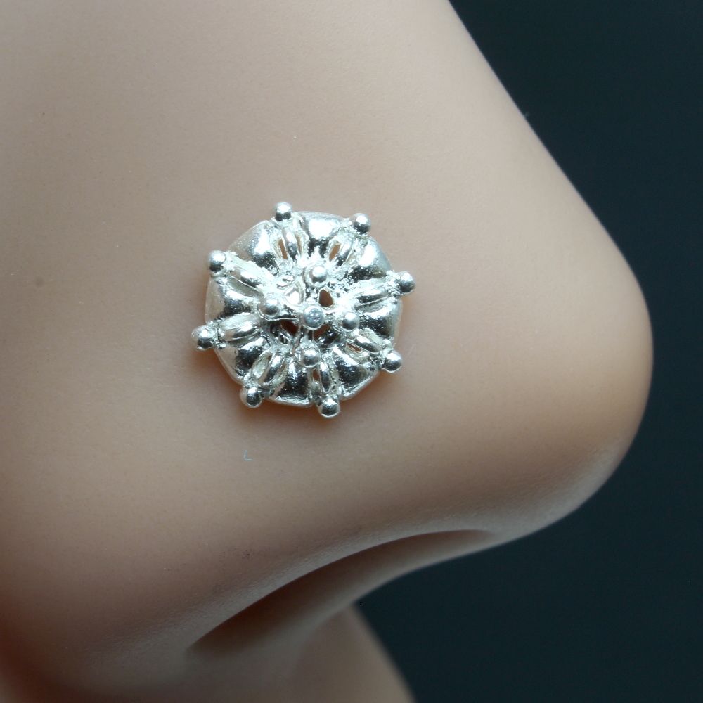 Real Silver Nath for women in Indian Style