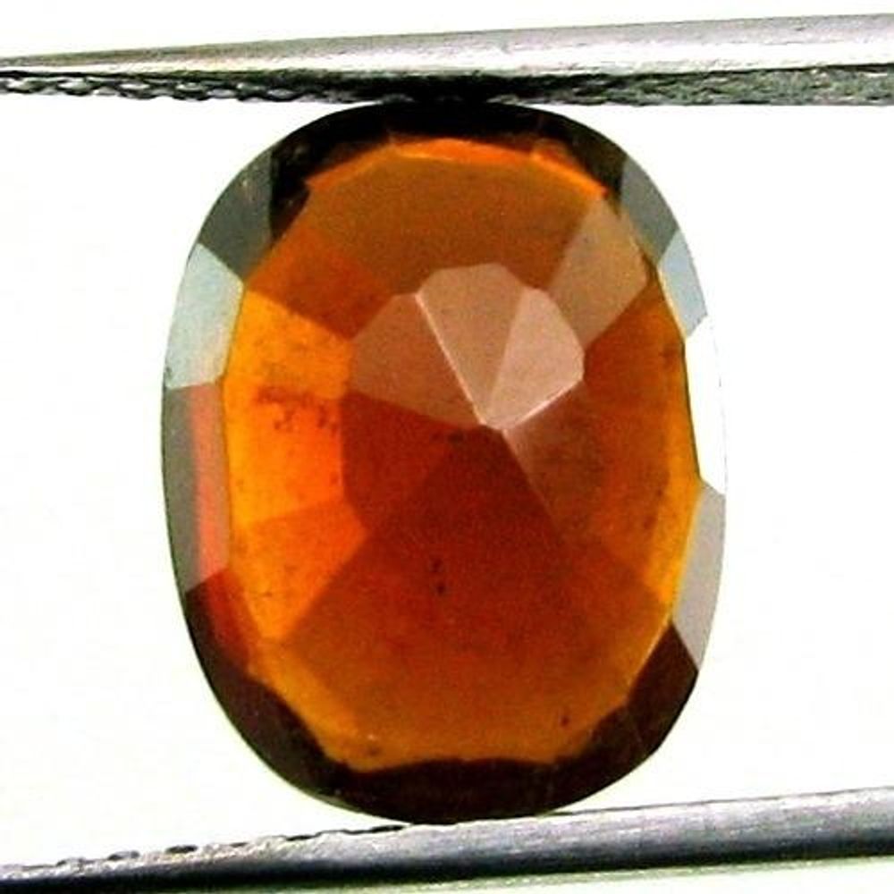 8.9Ct Large Natural Hessonite Gomedh Oval Faceted Astrology Gemstone