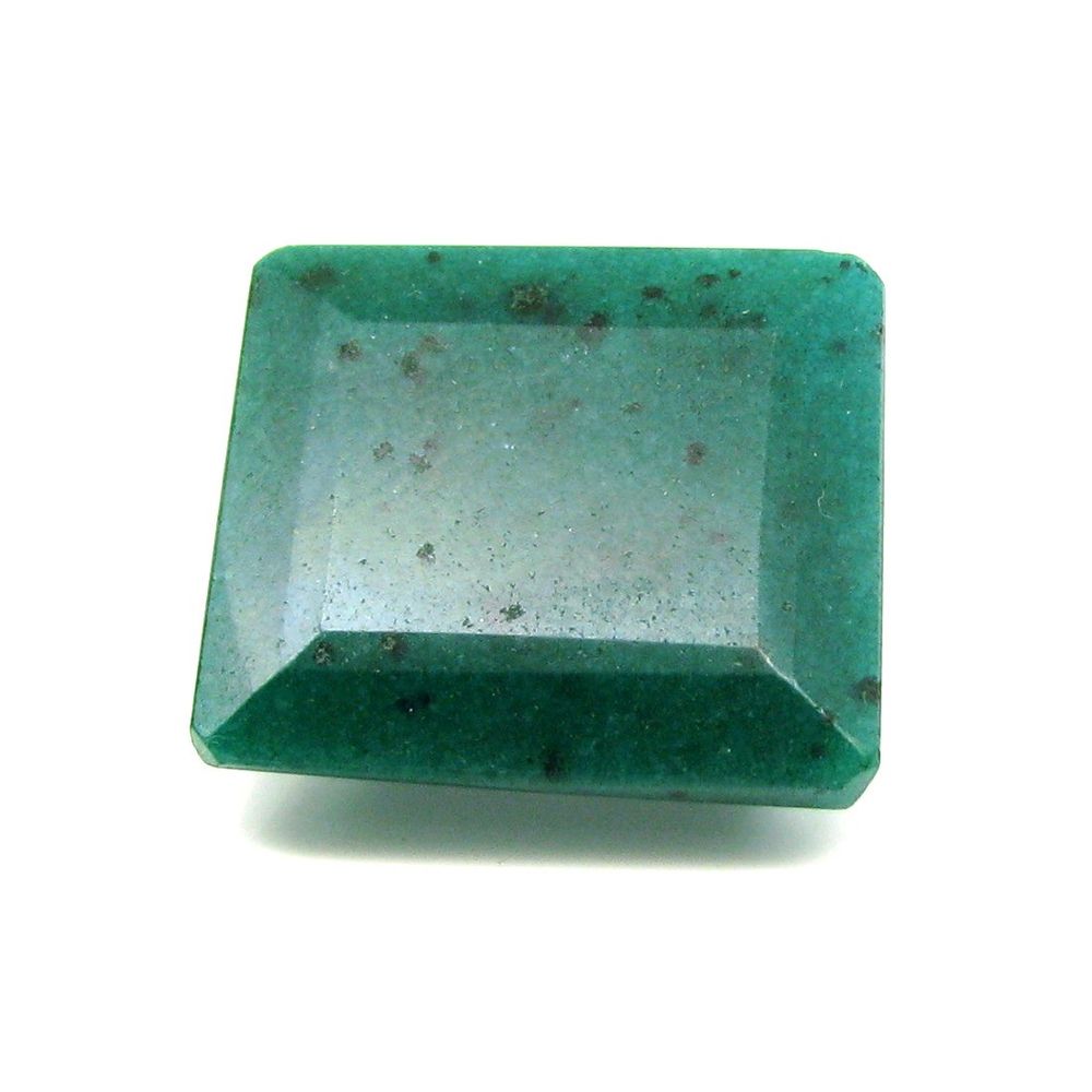 Huge Natural Brazilian Green Quartz Gemstone in Emerald Color Rectangle