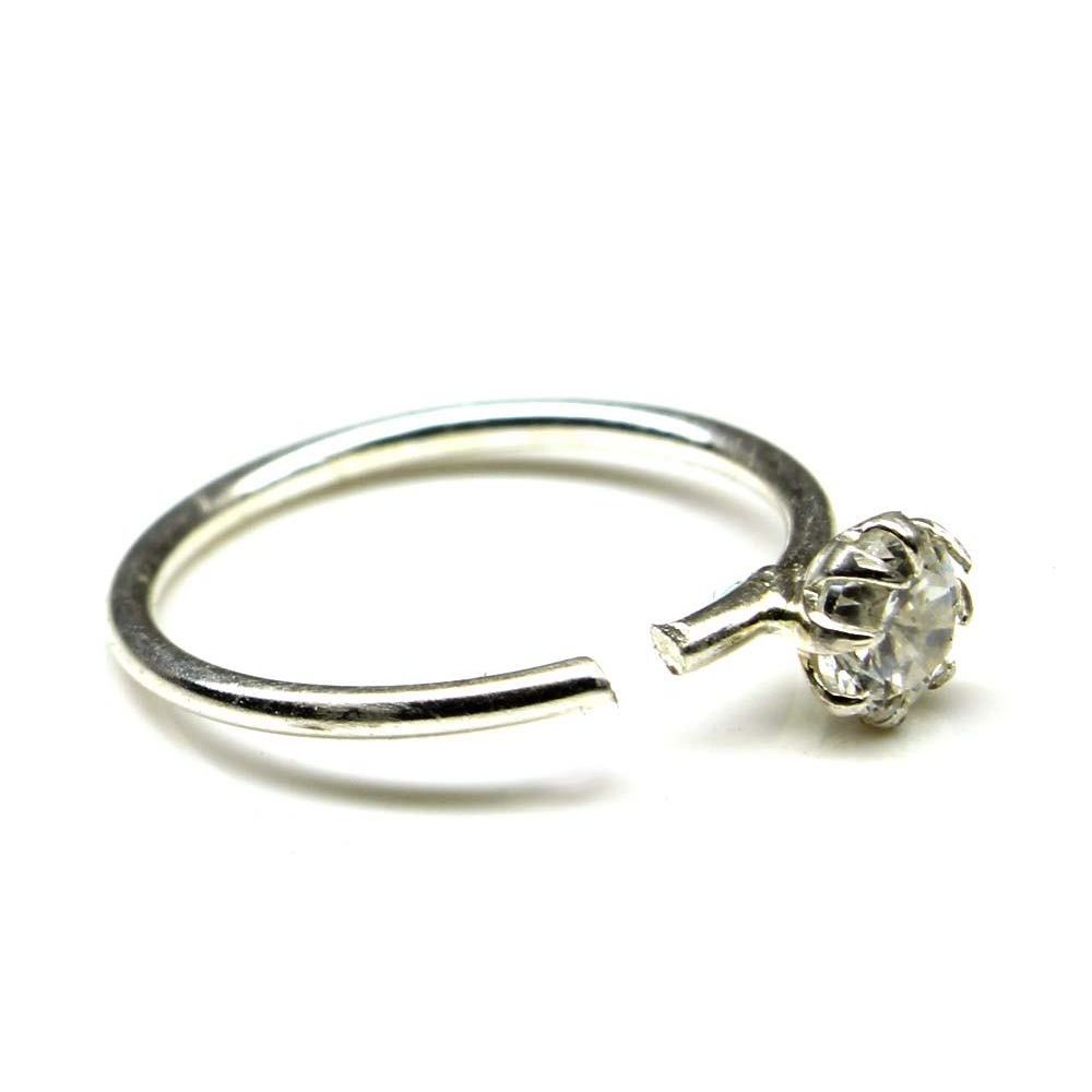 Real Silver Nath for women in Indian Style