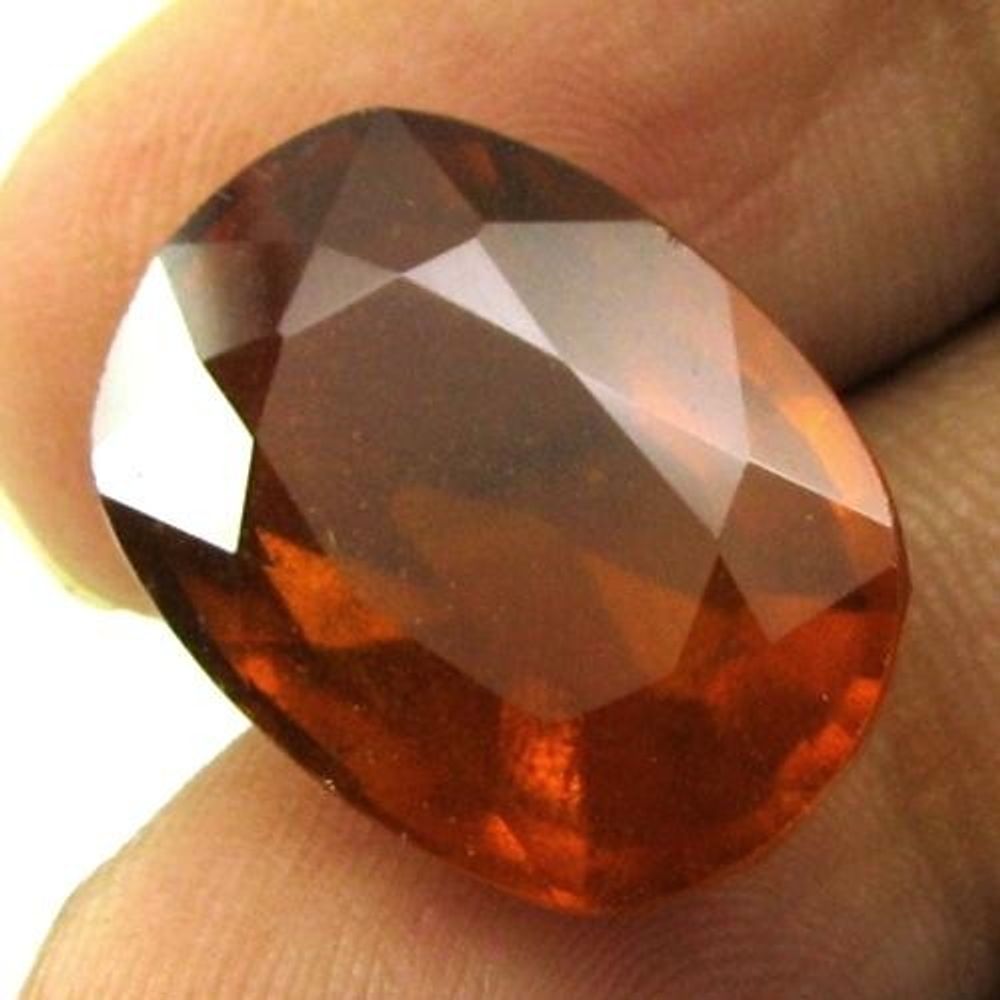 Certified 14.33Ct Natural Hessonite Gomedh cushion mix Faceted Gemstone