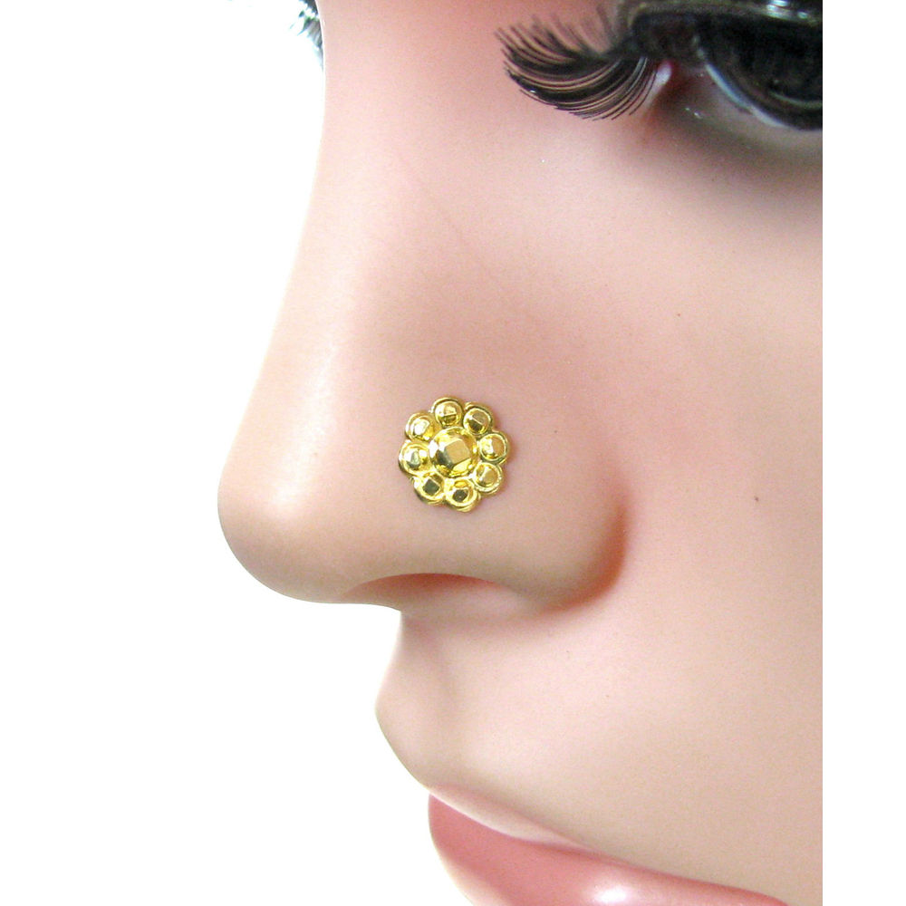 Gold Plated Nose Pin for women