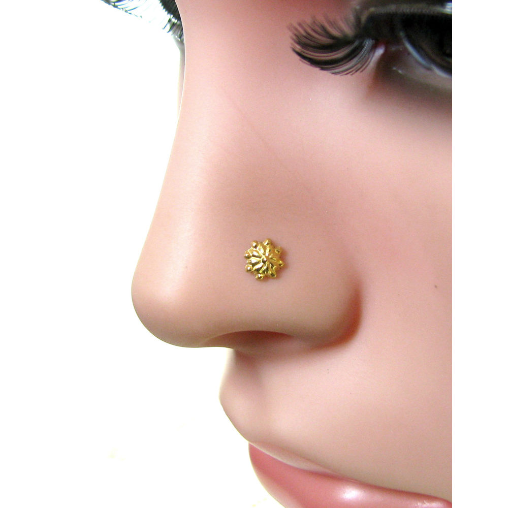 Gold Plated Silver Nath for women in Indian Style