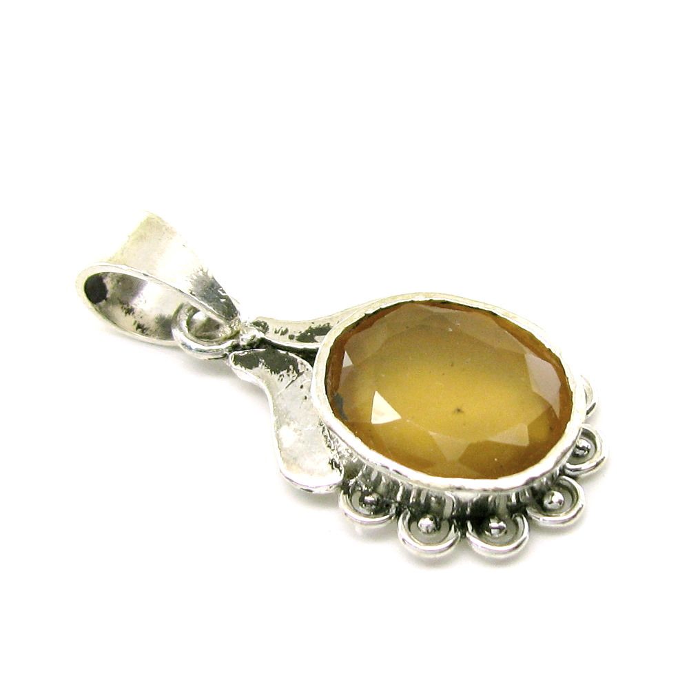 Sterling Silver pendant Gomedh Gemstone