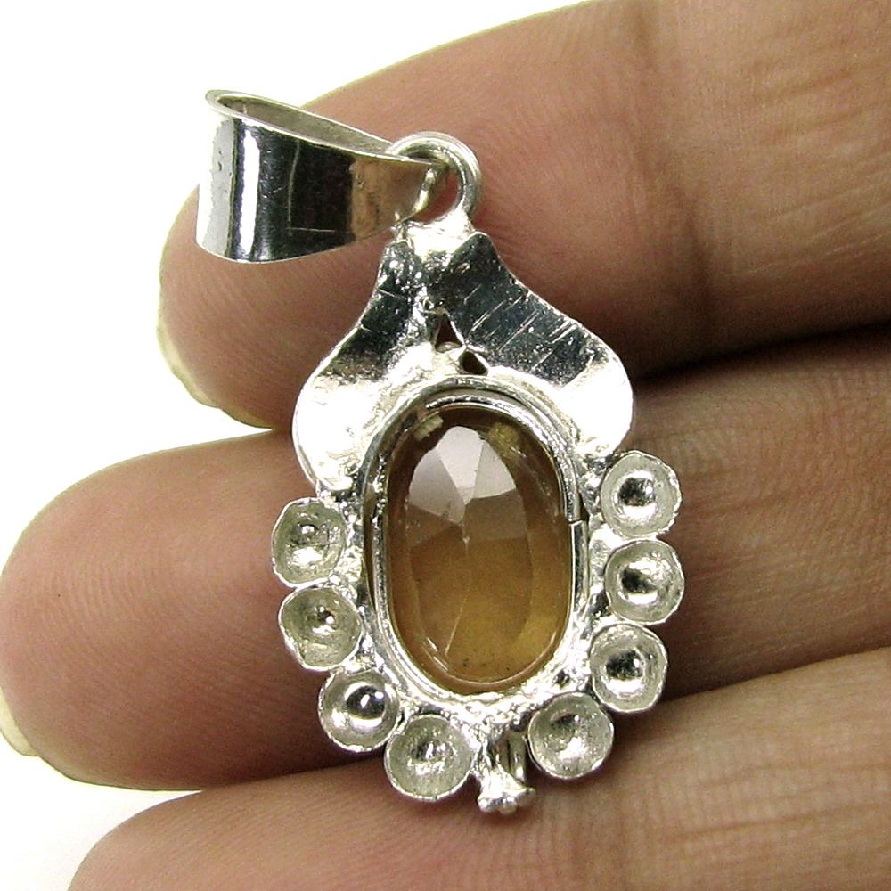Real Silver pendant Gomedh Gemstone