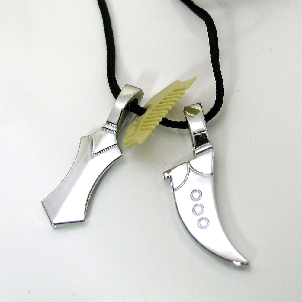 Steel Punjabi Sikh Singh kirpan Khanda Kanga Pendant