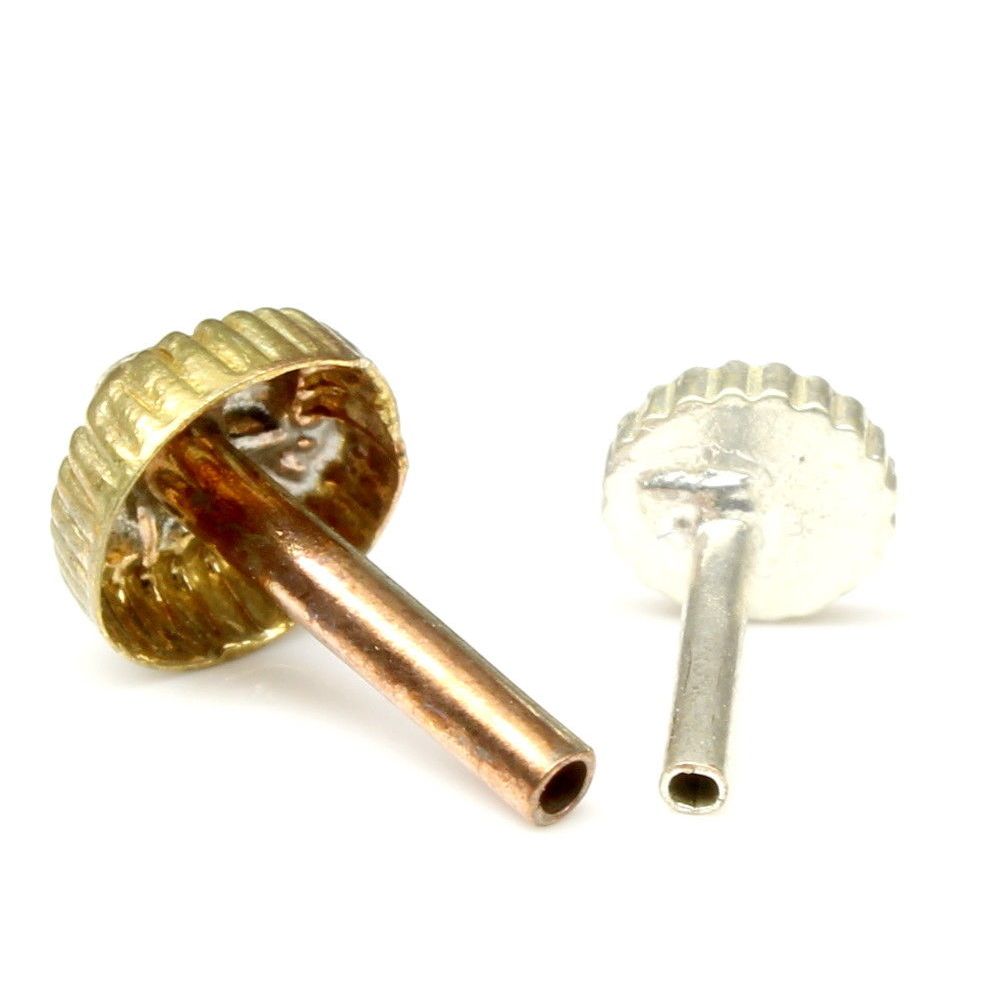 Nose Stud Antique gold finish push pin