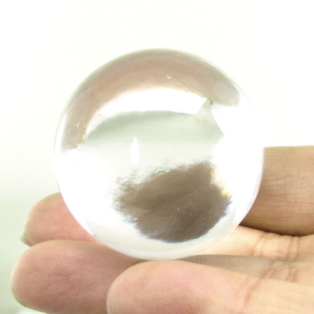 Natural Clear White Crystal Ball rock meditation