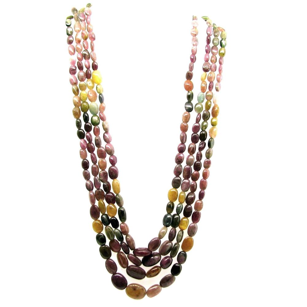 Natural Multicolor Tourmaline Necklace