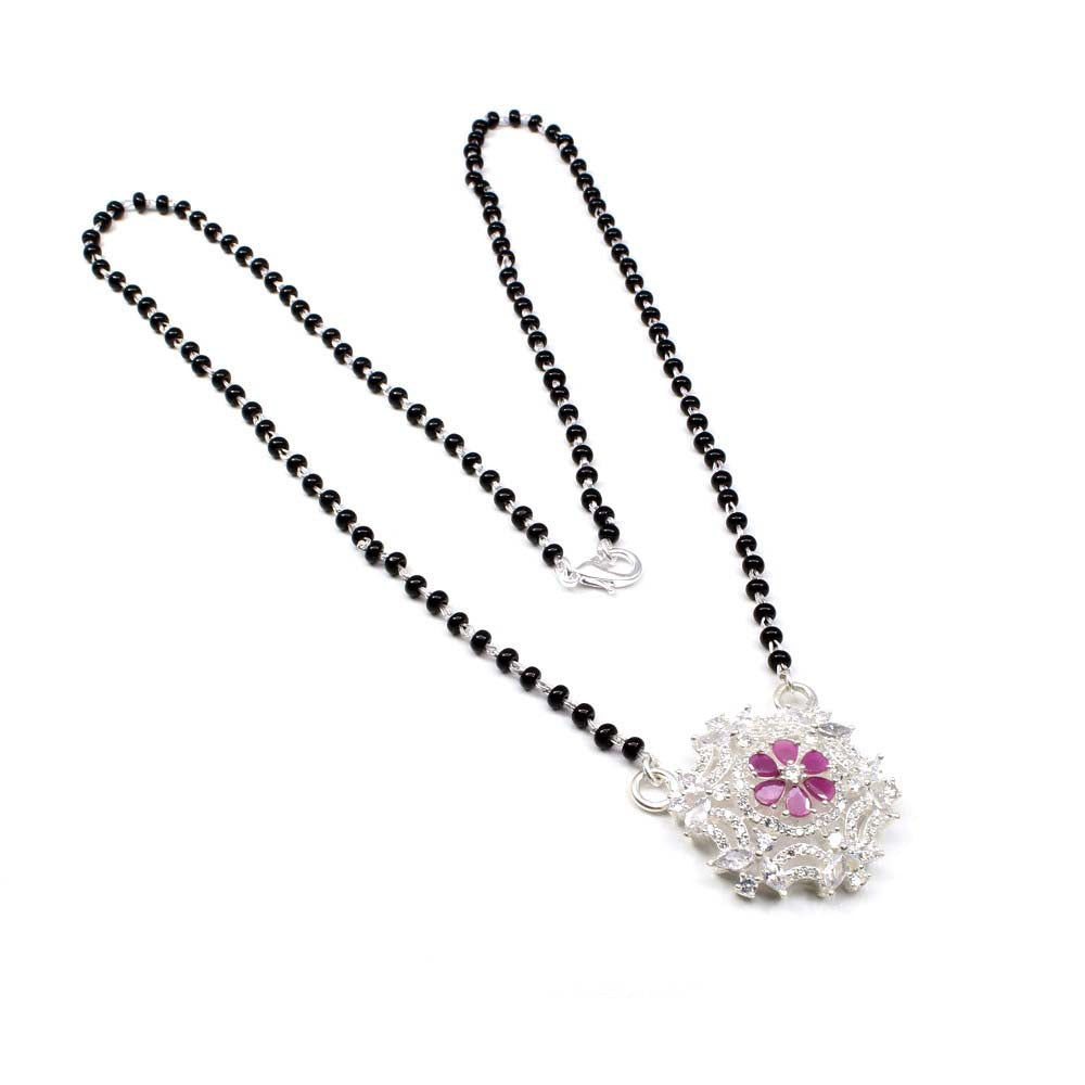 sterling silver Mangalsutra women necklace chain wedding gift for wife
