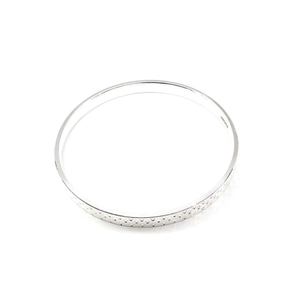 Indian Real Sterling Silver Men's Bangle pure silver Bracelet - 7.3 CM