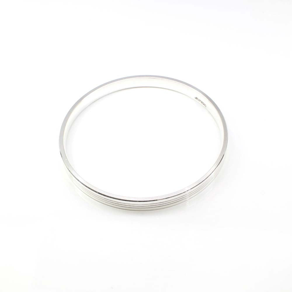 Indian Real Sterling Silver Men's Bangle pure silver Bracelet - 7 CM