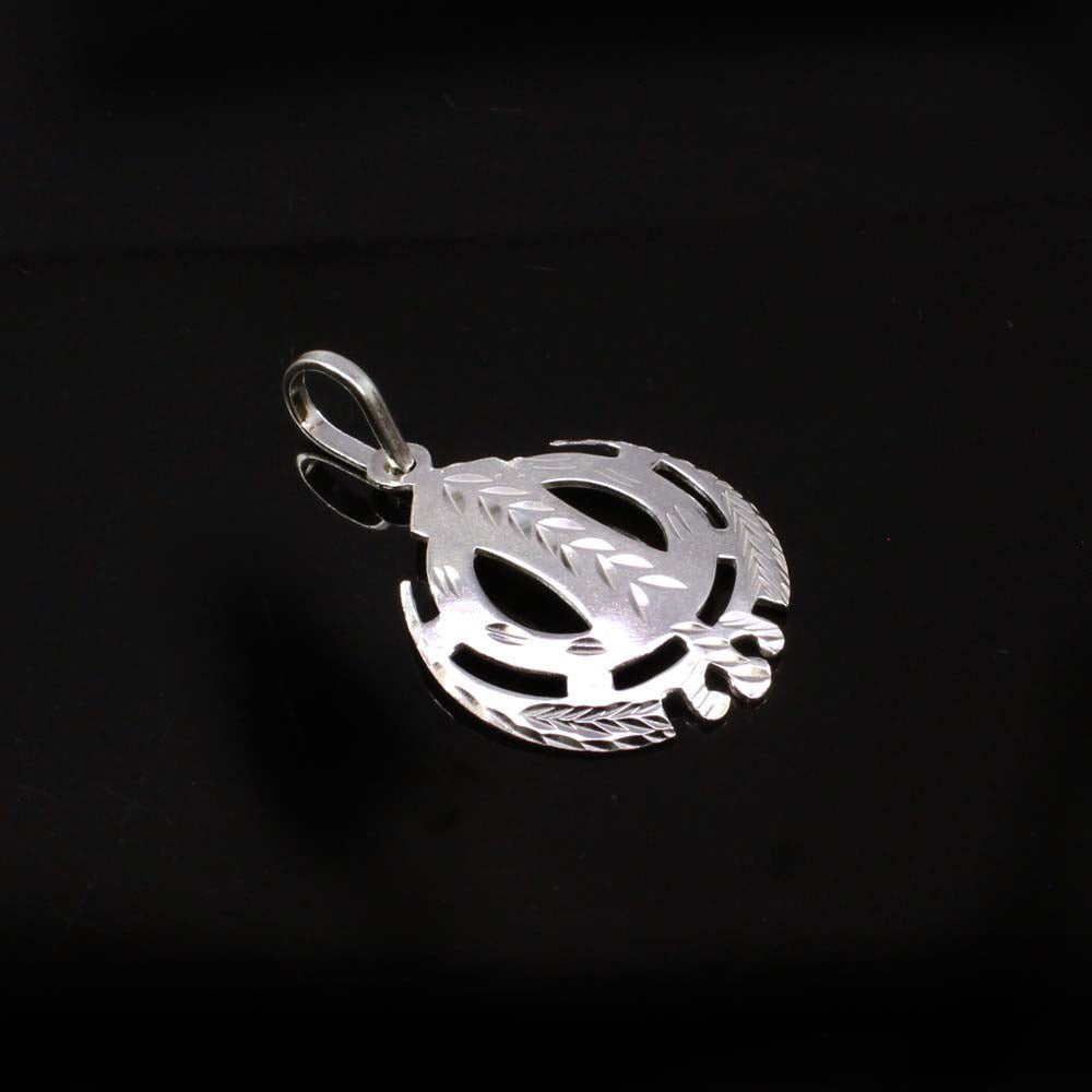 925 Sterling Silver pure Sikh symbol Khanda Sahib sardar Pendant