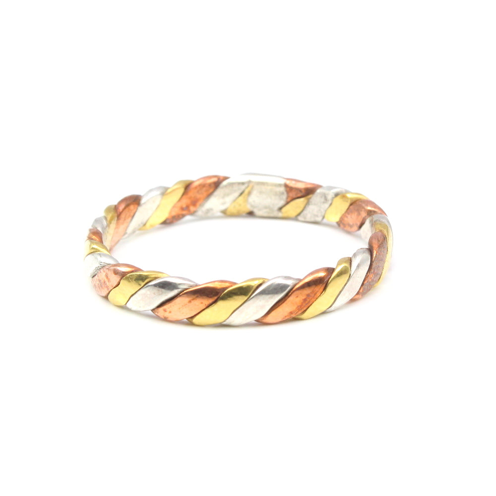 3 Metal Tin Dhattu Gold Silver Copper finger Ring for Red book remedy astrology