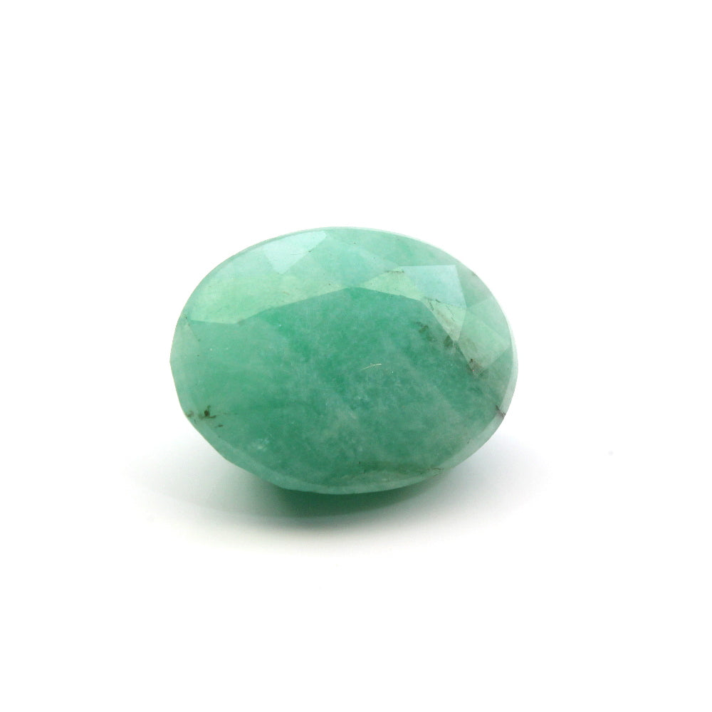 Certified 6.07Ct Natural Green Oval (Panna) Oval Cut Gemstone