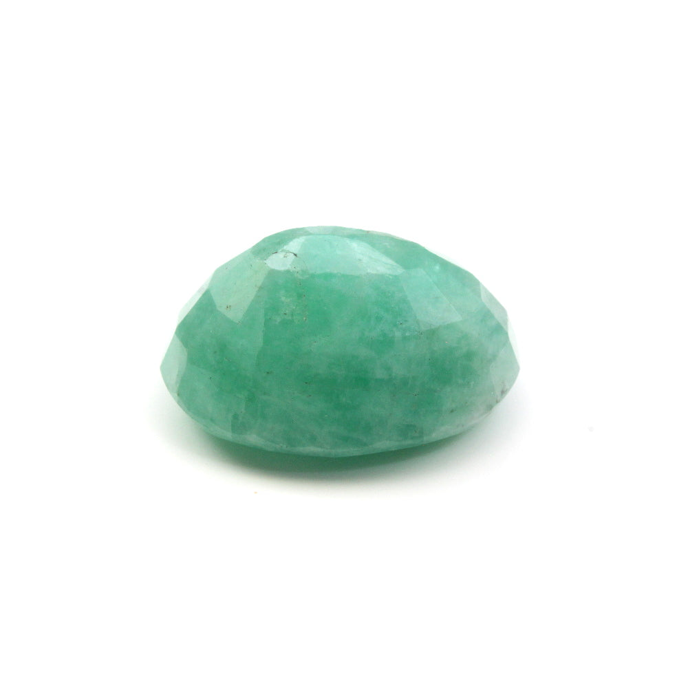 Certified 6.07Ct Natural Green Oval (Panna) Oval Cut Gemstone