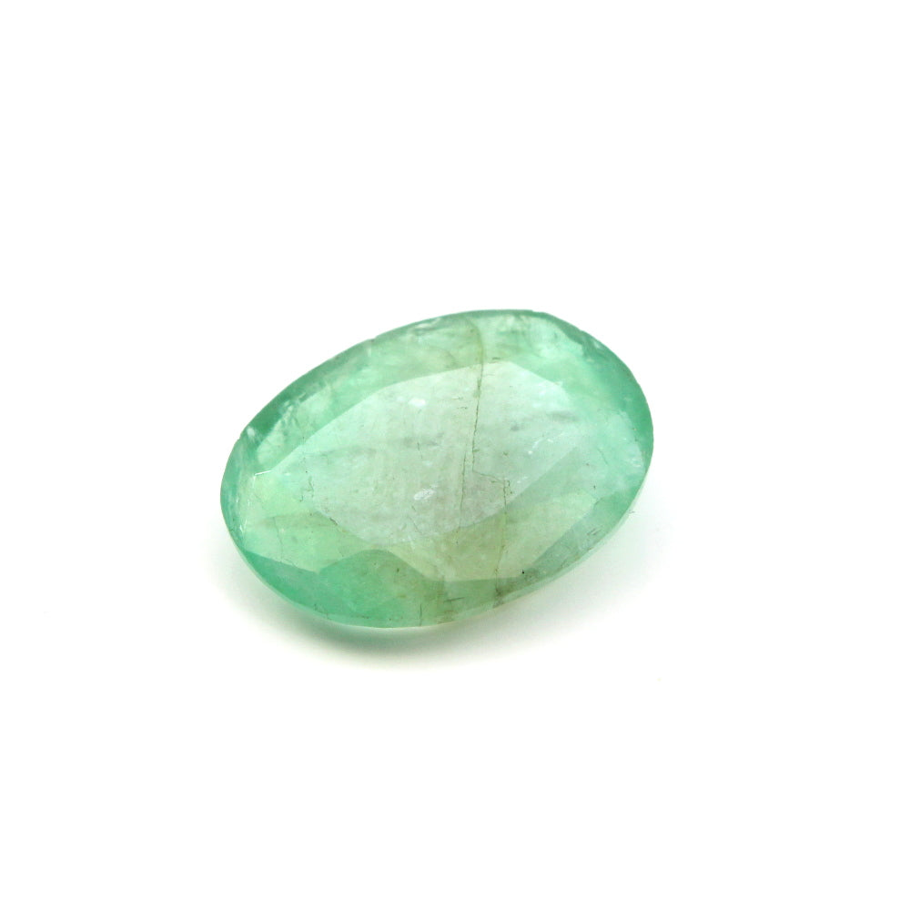 2.35Ct Natural Green Emerald (Panna) Oval Cut Gemstone