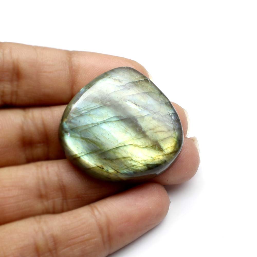 Top Fire Play of Colors 67.65Ct Natural Labradorite Pear Cabochon Gemstone