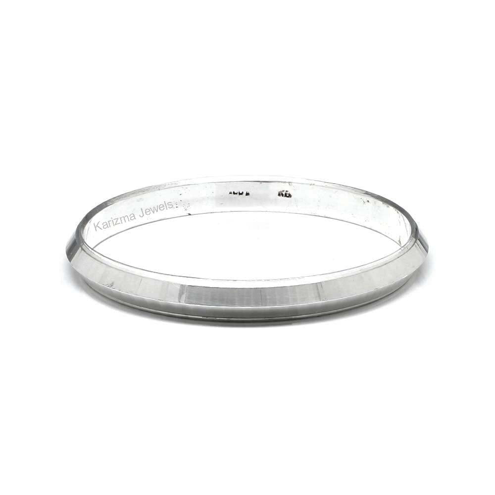 Solid 999 Fine Silver Men's solid Kada Bangle Bracelet