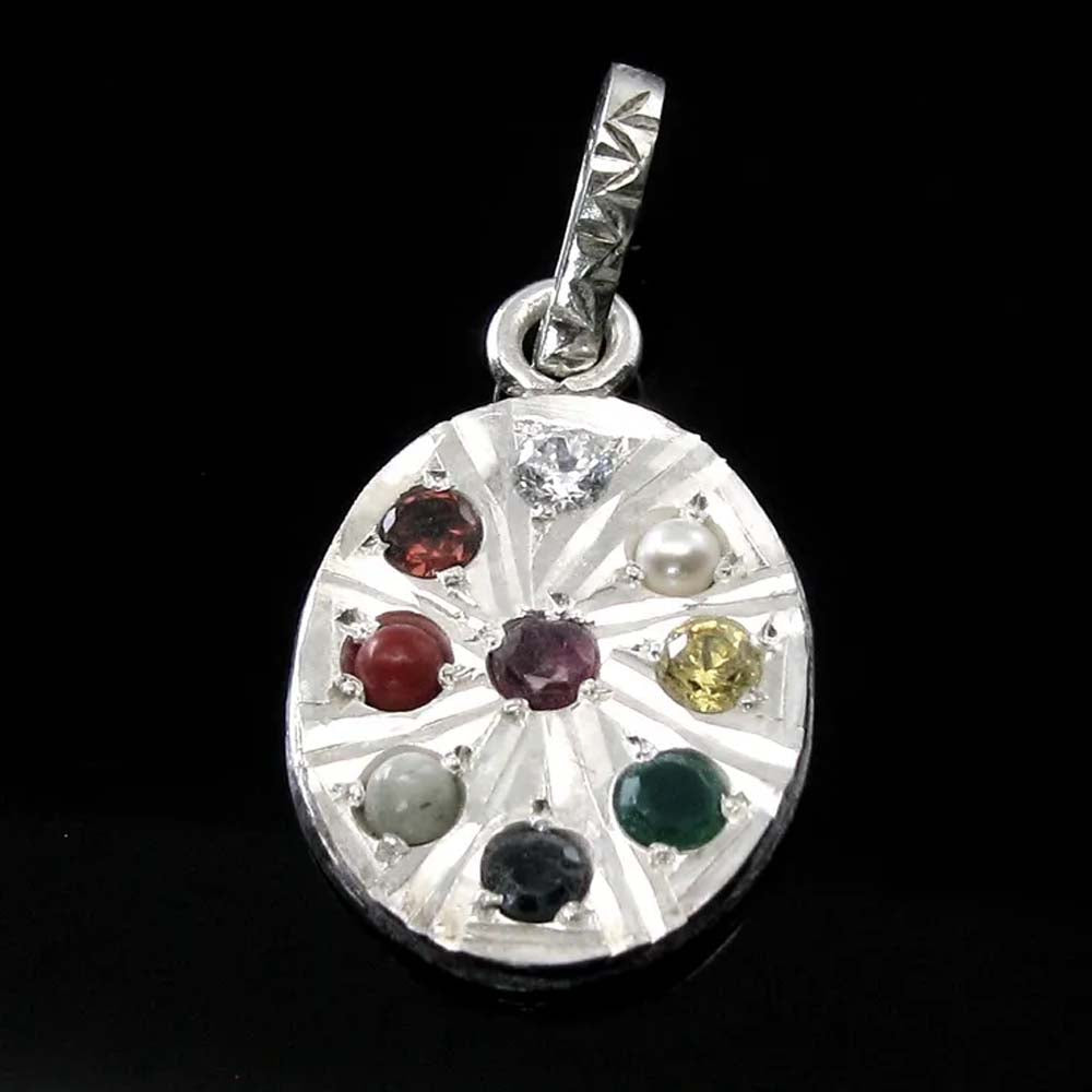 (9 Ratan) Real 925 Silver Pendant