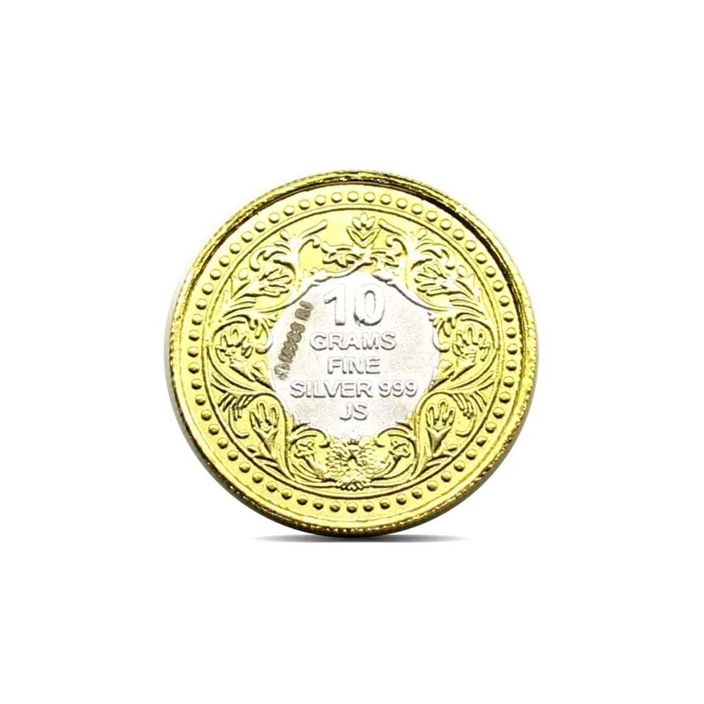 Pure Silver Coin 999 24K Gold Plating
