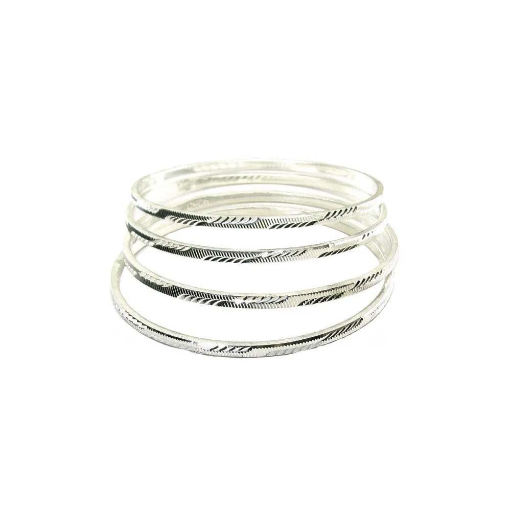 Sterling Silver Bangles (Churi)