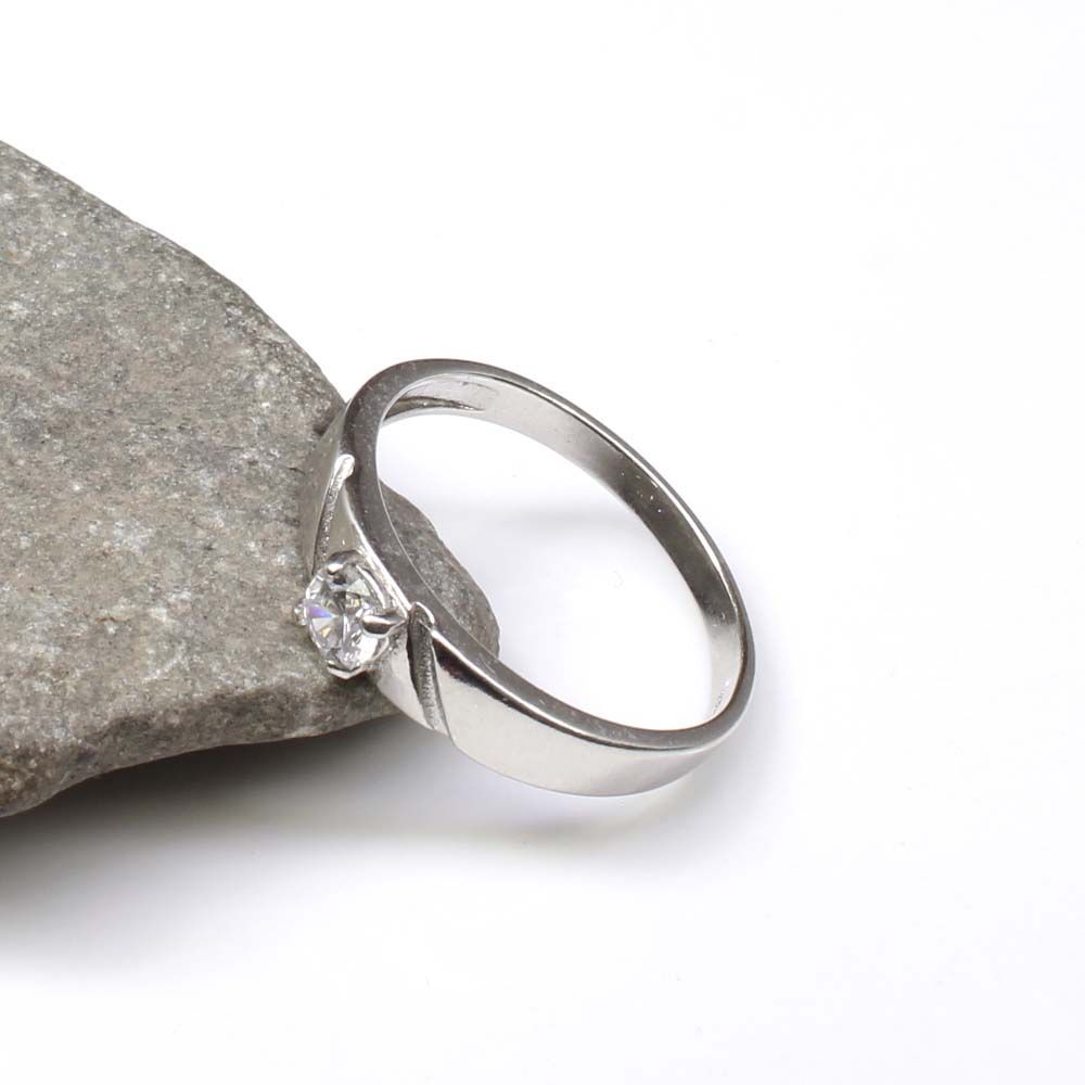 925 Sterling Silver CZ Men's finger ring