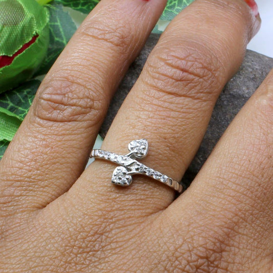 Real solid 925 Sterling Silver Women finger ring