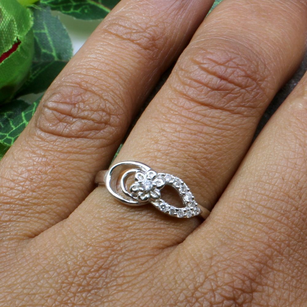 Real solid 925 Sterling Silver Women finger ring