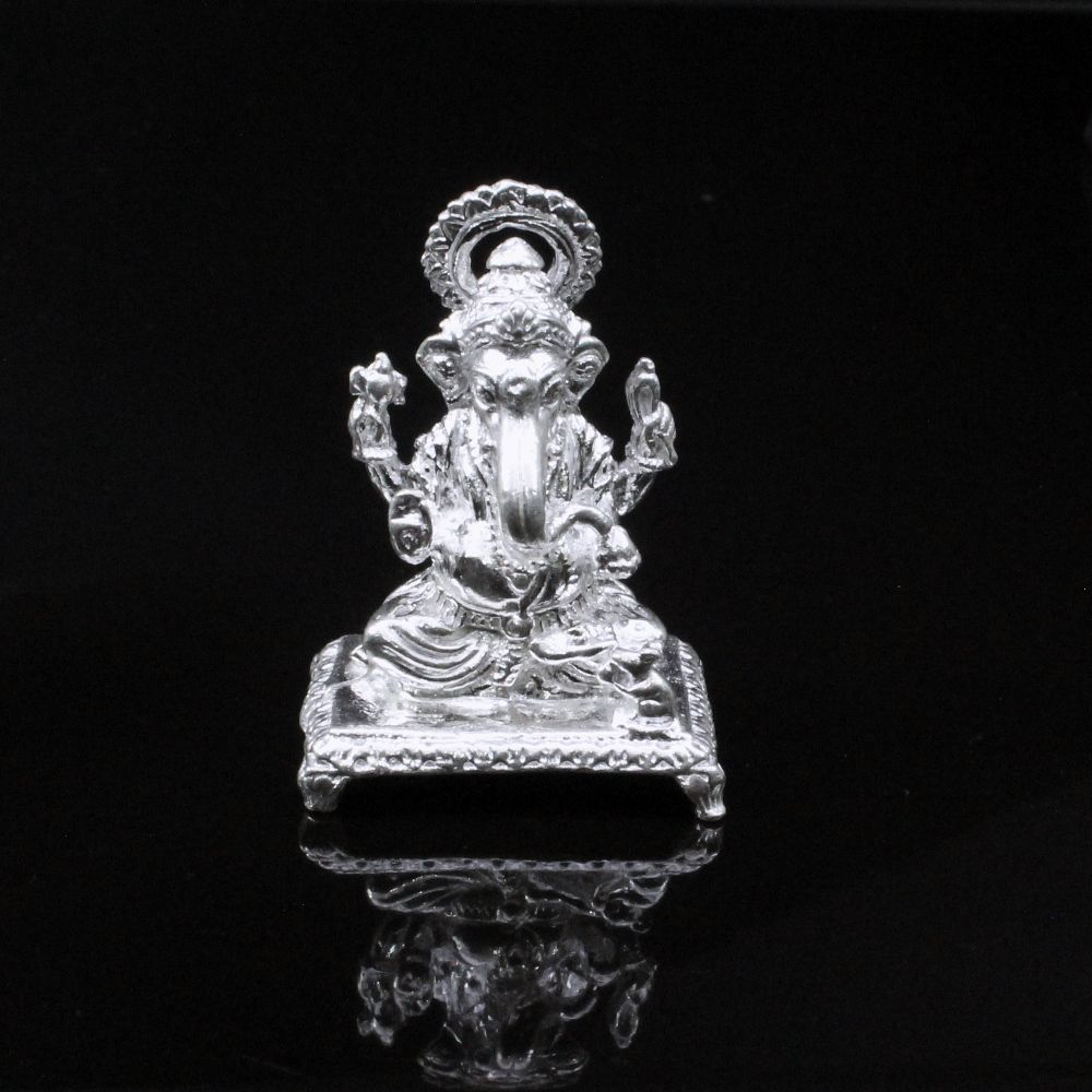 Pure Solid silver Lord Ganesha statue
