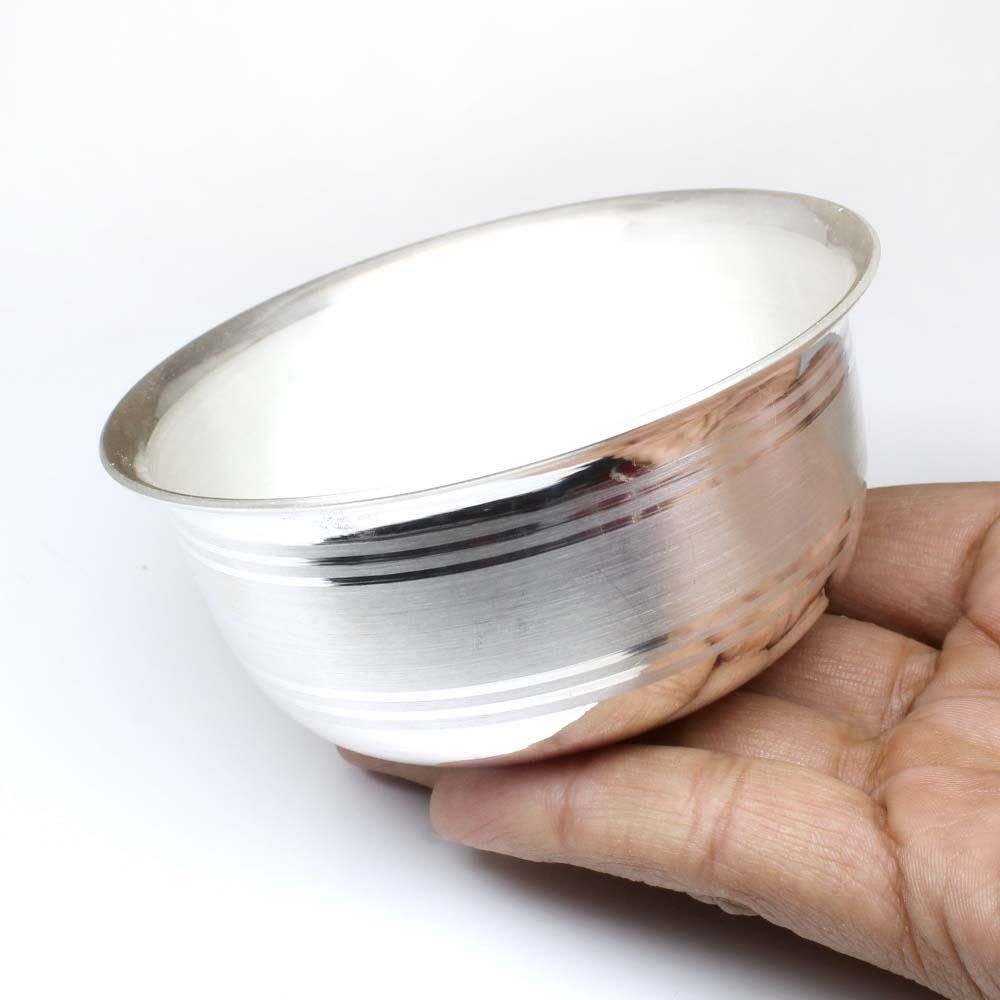 Pure Silver Small Bowl Katori for Tilak teeka Pooja remedies
