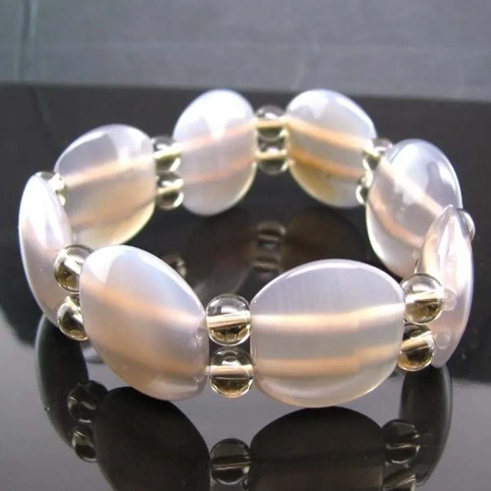 Natural Gemstone Beads Stretchable Bracelet