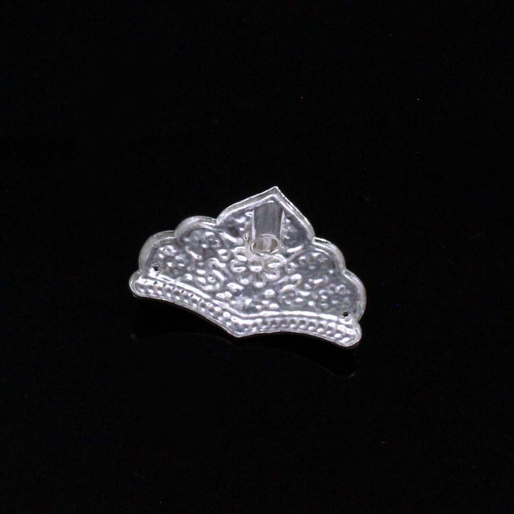 Pure Silver Crown Mukut god idol's sai baba krishna ladoo gopal - small