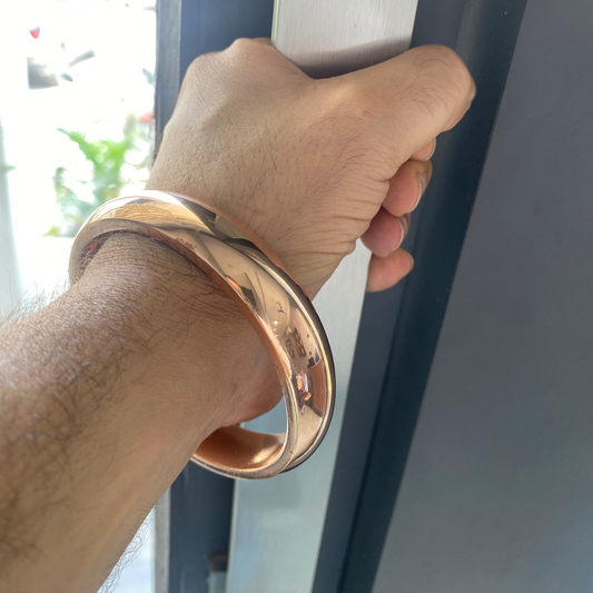 Heavy 180-200 Grams Jointless Copper Kada – Bejod Tamba