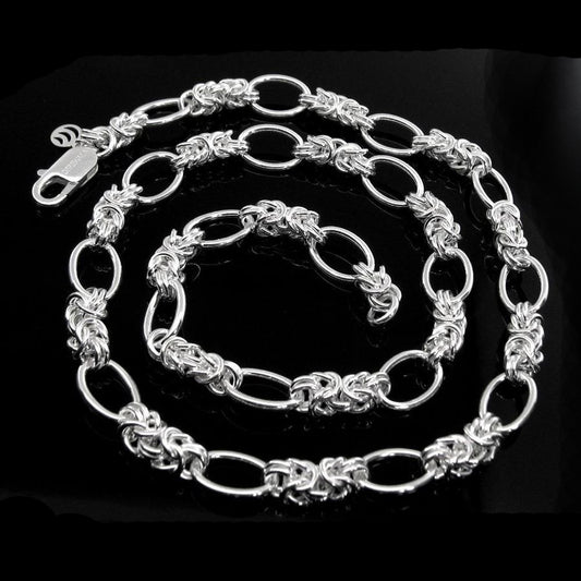 Real 925 Sterling Silver Men's Chain 20"