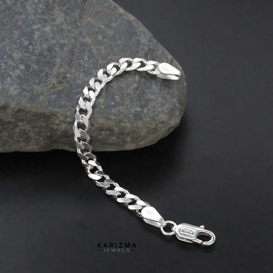 925 Sterling Silver Gifting Cuban Link kids Bracelet 4.5"