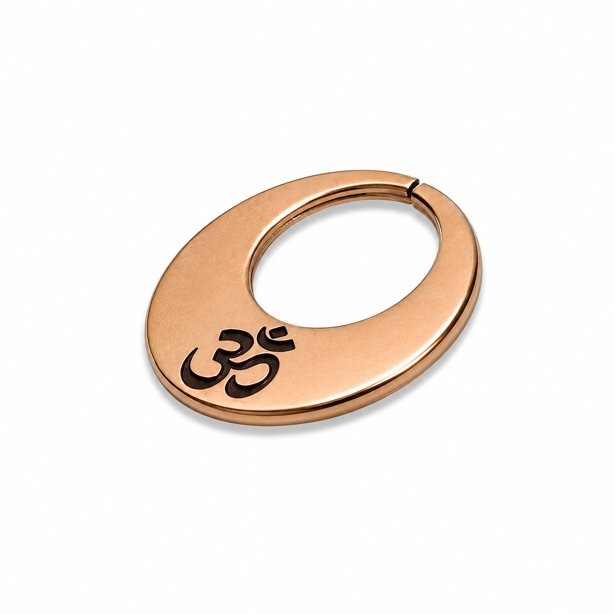 Pure Copper Nanti Earrings for Men & Women –  OM Engraved Shiva Earrings