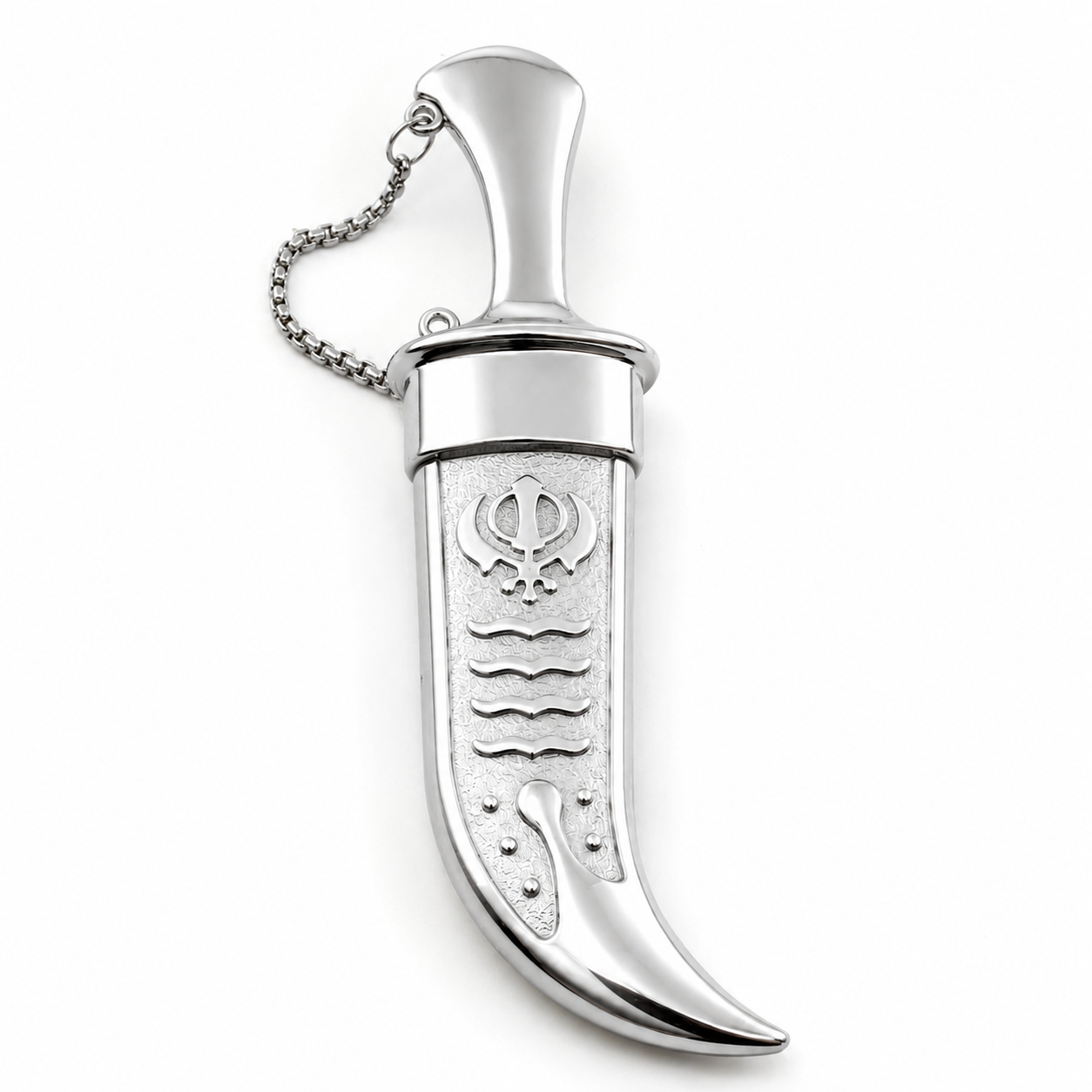 Elegant stylish Steel sikh kirpan Siri Sahib taksali Singh Religious GIFT Steel