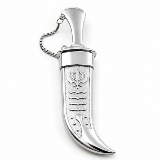 Elegant stylish Steel sikh kirpan Siri Sahib taksali Singh Religious GIFT Steel