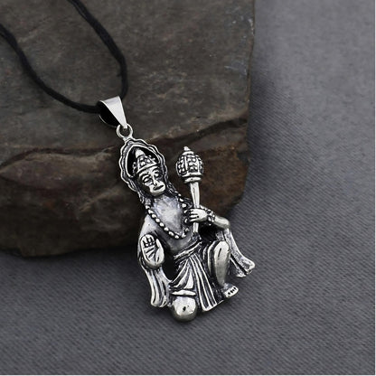 Lord Hanuman Devotion 925 Sterling Silver Pendant
