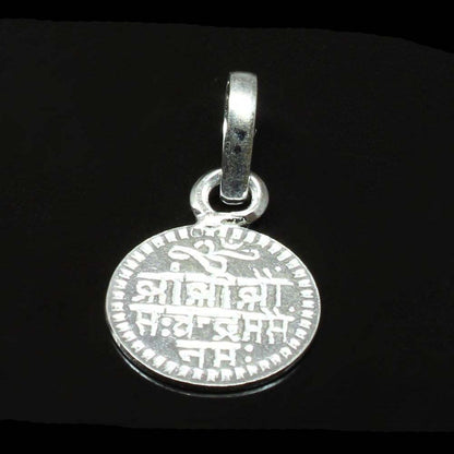 Silver Moon Religious Pendant Mantra for children's