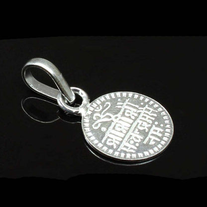 Silver Moon Religious Pendant Mantra for children's