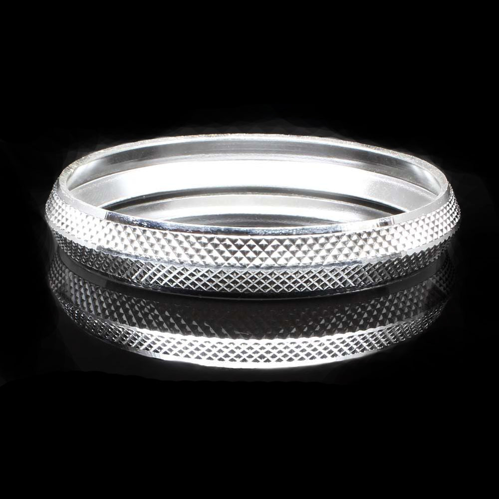 Fine Sterling Silver Men's Solid Punjabi Silver Kada Bangle