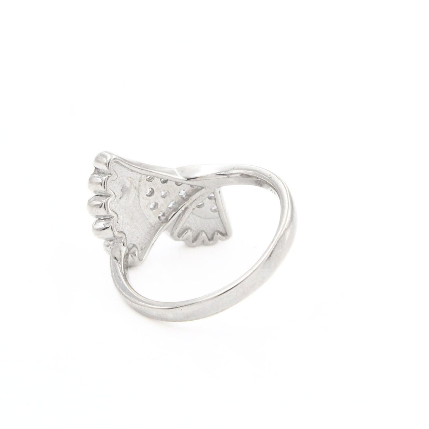 925 Real Silver Fan shape Women Ring